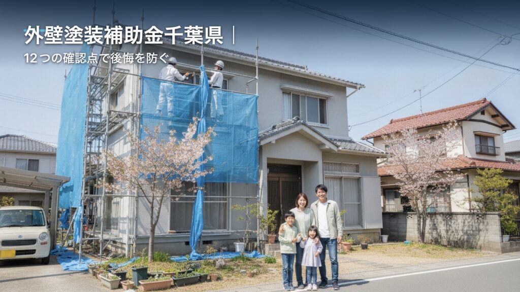 外壁塗装補助金千葉県｜12つの確認点で後悔を防ぐのアイキャッチ画像