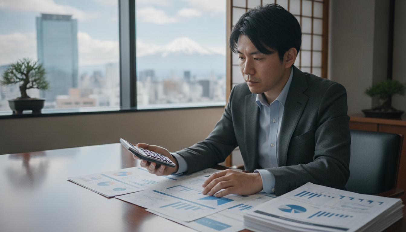 外壁塗装の費用相場 外壁塗装の費用相場について見積書と電卓を見ながら考える日本人