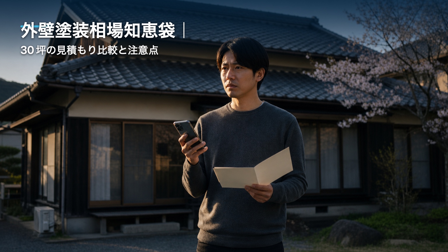 外壁塗装相場知恵袋｜30坪の見積もり比較と注意点