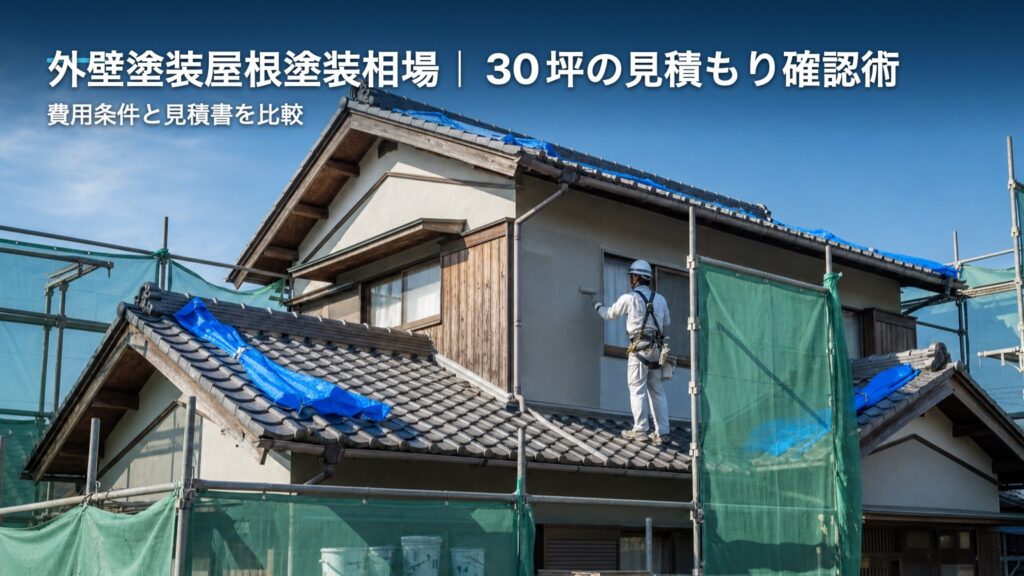 外壁塗装屋根塗装相場｜30坪の見積もり確認術