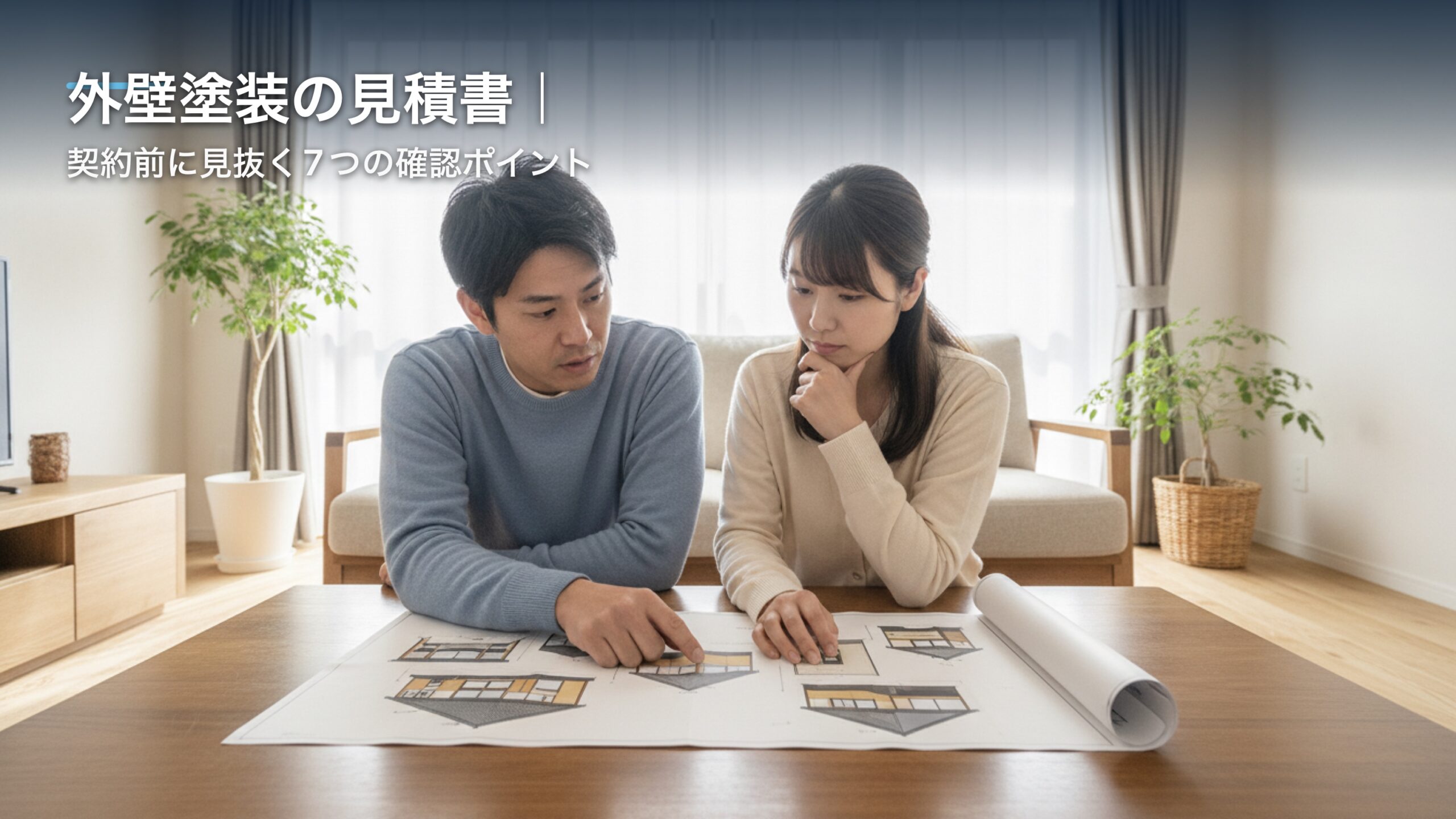 外壁塗装の見積書｜契約前に見抜く7つの確認ポイントのアイキャッチ画像